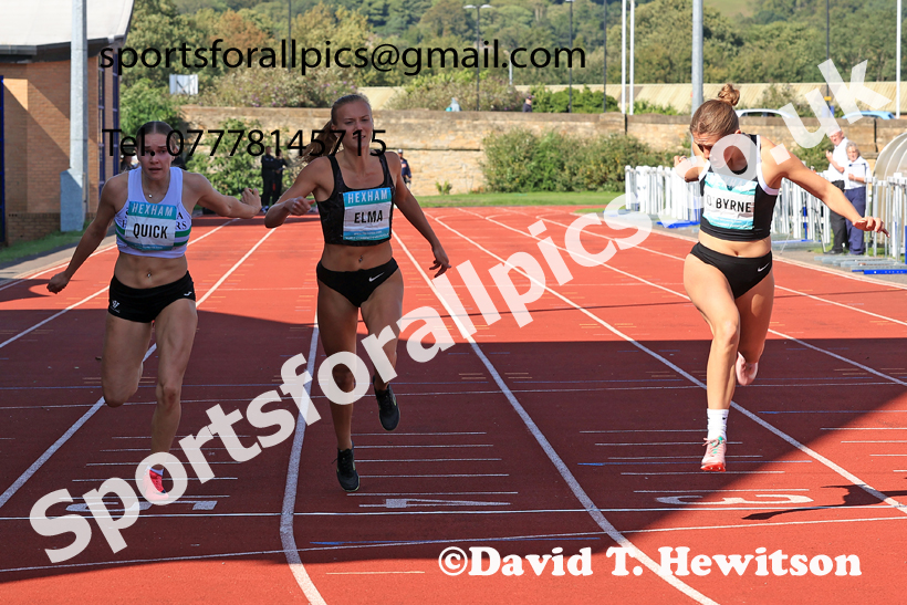 Heptathlon 200 metres, 2025 EAP International Combined Events, Hexham, Northumberland.  Photo: David T. Hewitson/Sports for All Pics